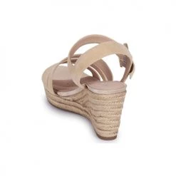 Chaussures Femme Sandales et Nu-pieds Geox D SOLEIL C Beige -Sandales Soldes Boutique 18763539 500 E