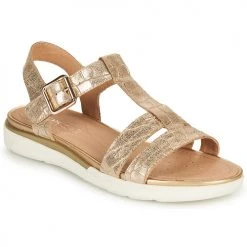 Chaussures Femme Sandales et Nu-pieds Geox D SANDAL HIVER B Doré
