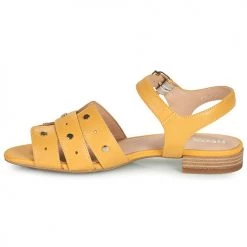 Chaussures Femme Sandales et Nu-pieds Geox D WISTREY SANDALO C Jaune -Sandales Soldes Boutique 18763558 500 D