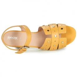 Chaussures Femme Sandales et Nu-pieds Geox D WISTREY SANDALO C Jaune -Sandales Soldes Boutique 18763558 500 F