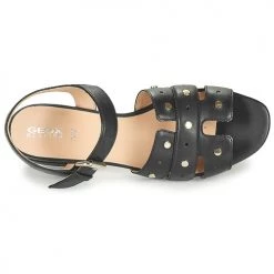 Chaussures Femme Sandales et Nu-pieds Geox D WISTREY SANDALO C Noir -Sandales Soldes Boutique 18763559 500 F