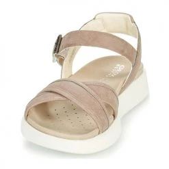 Chaussures Femme Sandales et Nu-pieds Geox D XAND 2S B Beige -Sandales Soldes Boutique 18763563 500 C
