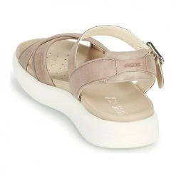 Chaussures Femme Sandales et Nu-pieds Geox D XAND 2S B Beige -Sandales Soldes Boutique 18763563 500 E