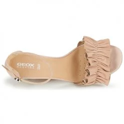 Chaussures Femme Sandales et Nu-pieds Geox D ERAKLIA HIGH E Beige -Sandales Soldes Boutique 18763565 500 F