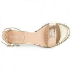 Chaussures Femme Sandales et Nu-pieds Geox D SOZY MID E Doré -Sandales Soldes Boutique 18763567 500 F