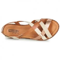 Chaussures Femme Sandales et Nu-pieds Pikolinos ALGAR W0X Blanc / Rose / Doré -Sandales Soldes Boutique 18764482 500 F