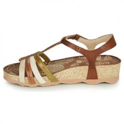 Chaussures Femme Sandales et Nu-pieds Pikolinos MAHON W9E Marron / Blanc -Sandales Soldes Boutique 18764494 500 D
