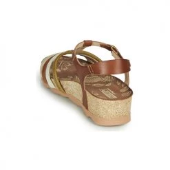Chaussures Femme Sandales et Nu-pieds Pikolinos MAHON W9E Marron / Blanc -Sandales Soldes Boutique 18764494 500 E