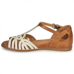 Chaussures Femme Sandales et Nu-pieds Pikolinos TALAVERA W3D Blanc / Marron -Sandales Soldes Boutique 18764513 500 D