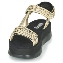 Chaussures Femme Sandales et Nu-pieds Camper ORUGA UP Noir / Beige -Sandales Soldes Boutique 18764745 500 C