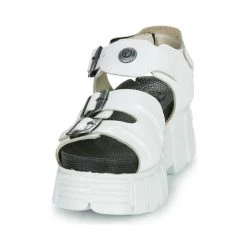 Chaussures Femme Sandales et Nu-pieds New Rock M-BIOS101-C3 Blanc -Sandales Soldes Boutique 18764785 500 C