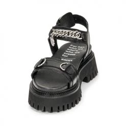 Chaussures Femme Sandales et Nu-pieds Bronx GROOVY SANDAL Noir -Sandales Soldes Boutique 18775350 500 C
