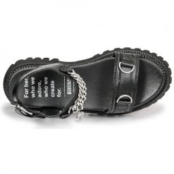 Chaussures Femme Sandales et Nu-pieds Bronx GROOVY SANDAL Noir -Sandales Soldes Boutique 18775350 500 F