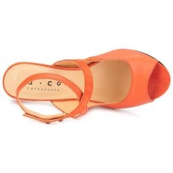 Chaussures Femme Sandales et Nu-pieds D.Co Copenhagen MARISSA Orange -Sandales Soldes Boutique 187943 500 F