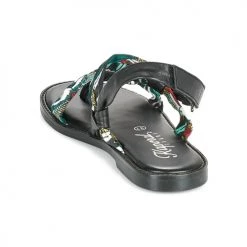 Chaussures Femme Sandales et Nu-pieds Kaporal EVALOU Noir / Multicolore -Sandales Soldes Boutique 18799936 500 E