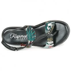 Chaussures Femme Sandales et Nu-pieds Kaporal EVALOU Noir / Multicolore -Sandales Soldes Boutique 18799936 500 F