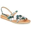 Chaussures Femme Sandales et Nu-pieds Les Tropéziennes par M Belarbi HOLO Argent / Bleu