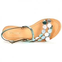 Chaussures Femme Sandales et Nu-pieds Les Tropéziennes par M Belarbi HOLO Argent / Bleu -Sandales Soldes Boutique 18800791 500 F