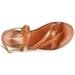 Chaussures Femme Sandales et Nu-pieds Les Tropéziennes par M Belarbi OLEPO Marron -Sandales Soldes Boutique 18800809 500 F