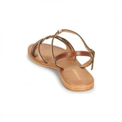 Chaussures Femme Sandales et Nu-pieds Les Tropéziennes par M Belarbi HIRONELA Tan / Argenté -Sandales Soldes Boutique 18800826 500 E
