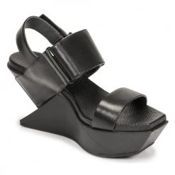 Chaussures Femme Sandales et Nu-pieds United nude DELTA WEDGE Noir