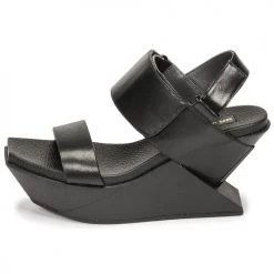 Chaussures Femme Sandales et Nu-pieds United nude DELTA WEDGE Noir -Sandales Soldes Boutique 18800904 500 D
