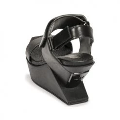 Chaussures Femme Sandales et Nu-pieds United nude DELTA WEDGE Noir -Sandales Soldes Boutique 18800904 500 E
