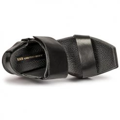 Chaussures Femme Sandales et Nu-pieds United nude DELTA WEDGE Noir -Sandales Soldes Boutique 18800904 500 F