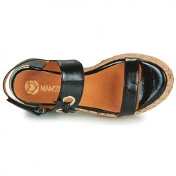 Chaussures Femme Sandales et Nu-pieds Mam'Zelle CLIP Noir -Sandales Soldes Boutique 18801474 500 F