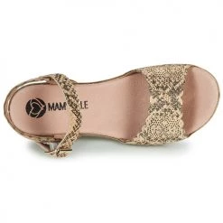 Chaussures Femme Sandales et Nu-pieds Mam'Zelle DOUGA Beige -Sandales Soldes Boutique 18801477 500 F