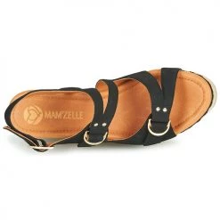 Chaussures Femme Sandales et Nu-pieds Mam'Zelle PAPOTE Noir -Sandales Soldes Boutique 18801493 500 F