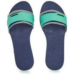 Chaussures Femme Sandales et Nu-pieds Havaianas YOU TRANCOSO Bleu -Sandales Soldes Boutique 18806755 500 F