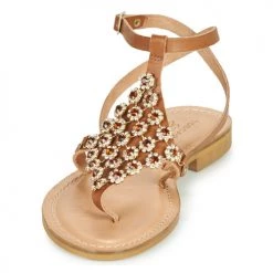 Chaussures Femme Sandales et Nu-pieds Tosca Blu PERLA Camel -Sandales Soldes Boutique 18807768 500 C