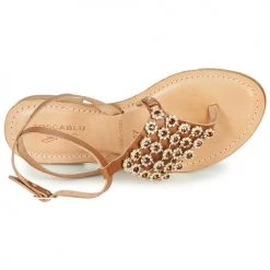 Chaussures Femme Sandales et Nu-pieds Tosca Blu PERLA Camel -Sandales Soldes Boutique 18807768 500 F