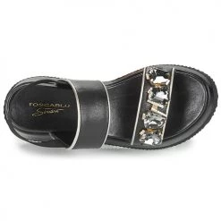 Chaussures Femme Sandales et Nu-pieds Tosca Blu BLENDA Noir -Sandales Soldes Boutique 18807770 500 F