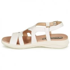 Chaussures Femme Sandales et Nu-pieds Wonders PEWE Blanc -Sandales Soldes Boutique 18809902 500 D