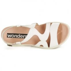 Chaussures Femme Sandales et Nu-pieds Wonders PEWE Blanc -Sandales Soldes Boutique 18809902 500 F