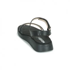 Chaussures Femme Sandales et Nu-pieds Wonders PERA Noir -Sandales Soldes Boutique 18809904 500 E