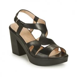 Chaussures Femme Sandales et Nu-pieds Wonders PAROTI Noir