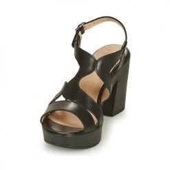 Chaussures Femme Sandales et Nu-pieds Wonders PAROTI Noir -Sandales Soldes Boutique 18809906 500 C