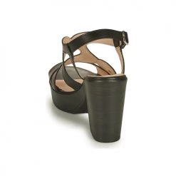 Chaussures Femme Sandales et Nu-pieds Wonders PAROTI Noir -Sandales Soldes Boutique 18809906 500 E