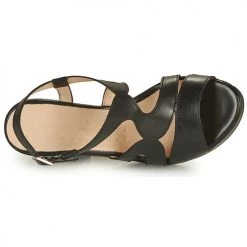 Chaussures Femme Sandales et Nu-pieds Wonders PAROTI Noir -Sandales Soldes Boutique 18809906 500 F