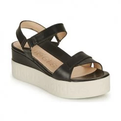 Chaussures Femme Sandales et Nu-pieds Wonders PESTEL Noir