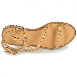 Chaussures Femme Sandales et Nu-pieds Ash PETRA Marron -Sandales Soldes Boutique 18810809 500 F