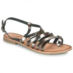 Chaussures Femme Sandales et Nu-pieds Les Petites Bombes BRENDA Gris