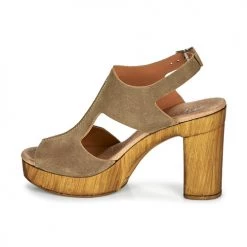 Chaussures Femme Sandales et Nu-pieds Myma POULISSA Taupe -Sandales Soldes Boutique 18836125 500 D