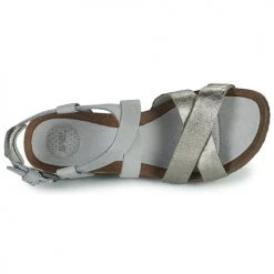 Chaussures Femme Sandales et Nu-pieds Teva MAHONIA WEDGE CROSS STRAP ML Gris / Métal -Sandales Soldes Boutique 18836807 500 F