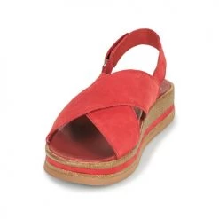 Chaussures Femme Sandales et Nu-pieds Think ZEGA Rouge -Sandales Soldes Boutique 18844022 500 C