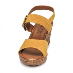 Chaussures Femme Sandales et Nu-pieds S.Oliver SAPINO Moutarde -Sandales Soldes Boutique 18853272 500 C