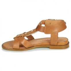 Chaussures Femme Sandales et Nu-pieds Karston SOCAS Camel -Sandales Soldes Boutique 18853394 500 D